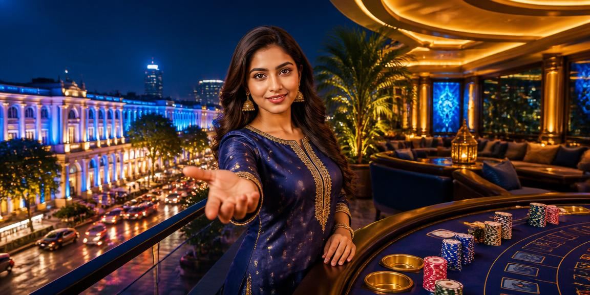 Delhi Connaught Place entertainment and casino environment with bright lights